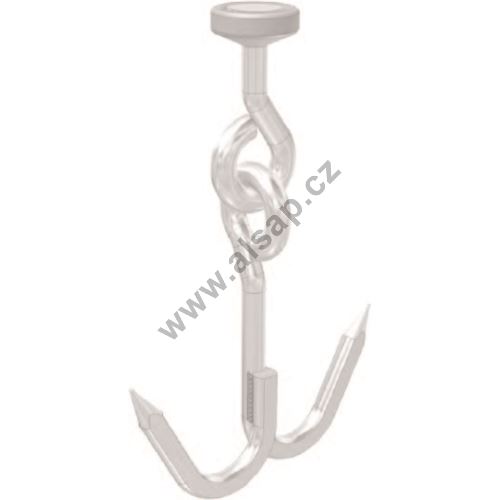 Stainless steel hook, double joint for C (802)