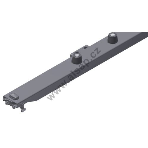 Exchangeable superstructure beam 200x100 with holes, with brackets with rollers