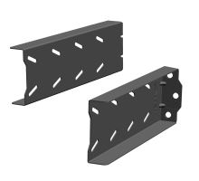 Horizontal toolbox brackets 420 mm, black painted