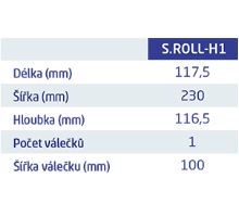 Odvalovací doraz ocelový S ROLL H1E s nášlapem, 163x 117x 116 mm, s absorpční pružinou, Žz (3)