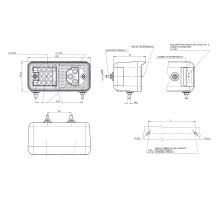 Front left LED combination light, with cable (outline, turn signal) (1)