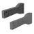Horizontal toolbox brackets 520 mm, plastic