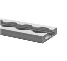 AirLine track o20 mm, 34 x 9.6 mm, with mounting holes every 100 mm, anodised (2)