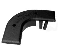 Koncovka profilu zábrany - oblouk (plast)