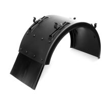 Plastic mudguard, 650x1900x1250mm, adj. brackets o42mm, antispray mudflap 350 mm, L/R (1)