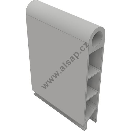 Top profile for tipper dropside 200x40 mm, with hole o25 mm