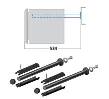BAWER toolbox easy tubular bracket o30 mm, Y= 534 mm, Z= 330 mm (1)