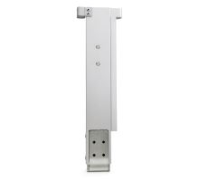 AL left rear pillar with flange, pocket, receiver, without sup.stand, anod., 400-600 mm (2)