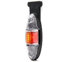 Rear antenna L/R, LED, vertical mounting, Red/White/Orange (6)