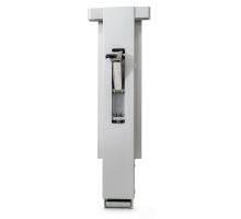 AL side pillar with flange, pocket, receiver, without support stand, anodised, 400-600 mm