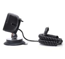 Work light 12 LED 1750lm / 17W, W82 black with switch and magnet, spiral cable 7m (3)