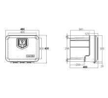 Plastic toolbox, from 410 to 1030 mm, from 29 l - 190 l, WELVET (1)