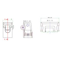 Casing 100mm with damping for pin 30/30 mm, 40t, type 4001 (1)