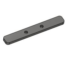 Threaded plate 35mm 2x M8 - 18x6x130mm, galvanized