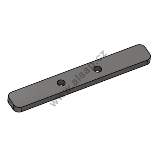 Threaded plate 35mm 2x M8 - 18x6x130mm, galvanized