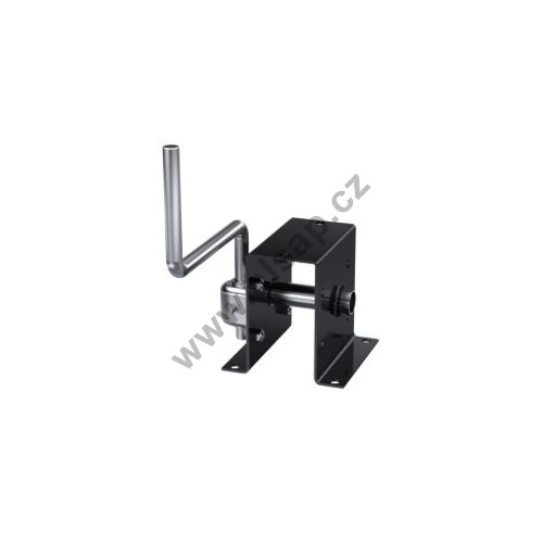 Spare winch 142x140x141mm with fixed handle, black paint