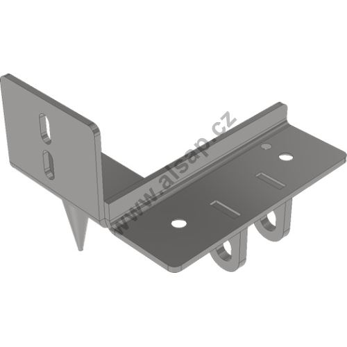 Mounting/connection kit CS12 + pillar CS18, front-left