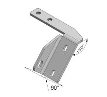 Ratchet holder for column CS light P NEW with plate, slanted-