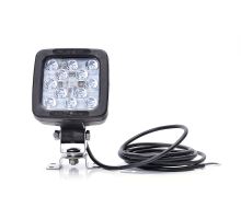 Work light 12 LED 1750 lm Osram / 17W, W82 black with bracket, 104 x 104 mm (1)