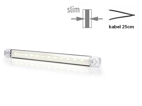 Vnitřní LED osvětlení  12 led Osram / 12V, bílé 238 x 21 x 10 mm,  365 lm