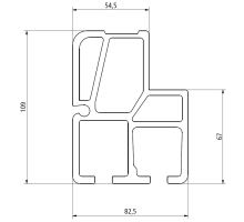 Profile guiding TSE QCS - FIX TOP for solid roof, 10000mm, unfinished (1)