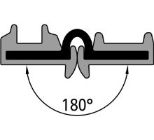 Hinge Tila, 24 mm, l=2400mm, anodised (1)