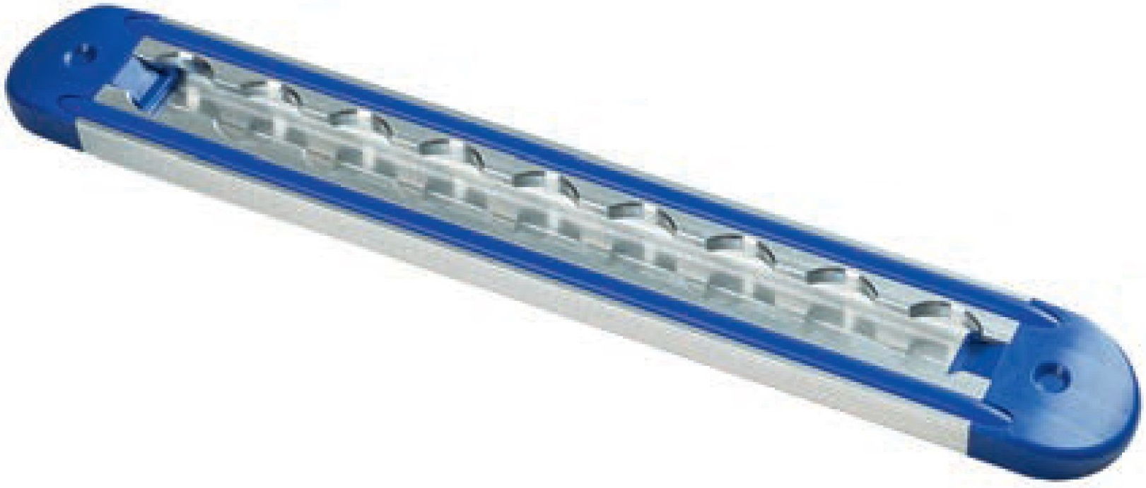 Lišta airline o20 mm 5508 , s modrým lemováním -silikon, 40x12,4 mm, 3064 mm,al, komplet