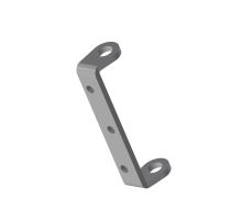 Hinge support for riveting, steel component, semi-finished product for further processing