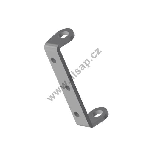 Hinge support for riveting, steel component, semi-finished product for further processing