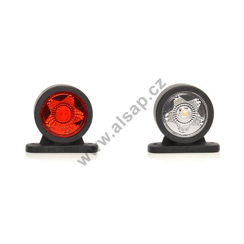 Rear Position Light LED Red/White, W56STAR 60 mm