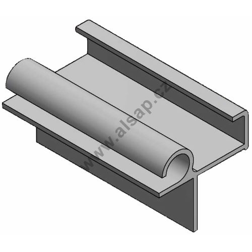 Drip edge for CS extension - 2550mm, aluminum (1)