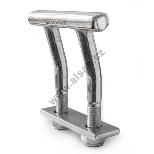 Pi frame lashing ring O12 mm, 2500 kg, with bottom plate, zinc plated (2)