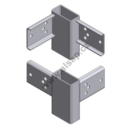 Corner connector 70 for groove, 80/3/135, for NEW sl., without drilling, hot-dip galvanize