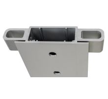 AL side pillar with flange, pocket, receiver, without support stand, anodised, 400-600 mm (4)