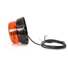 Orange LED beacon, 1 mode, 12-24V, for screwing, 3m cable (3)