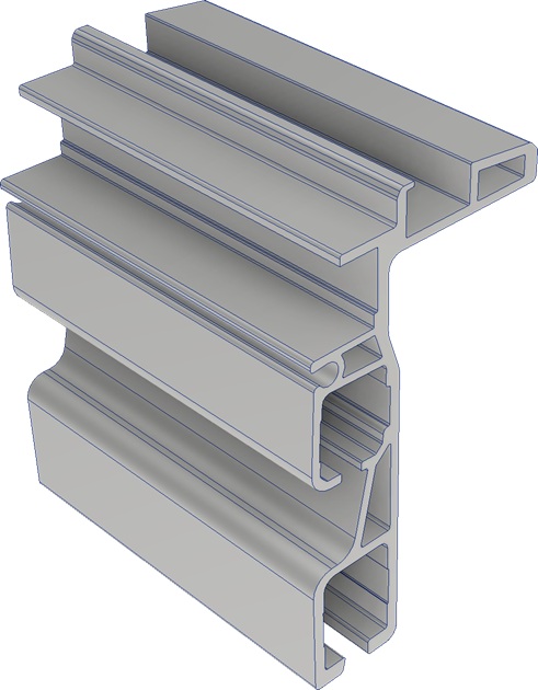 Profil střechy mega - cs l , 8600 mm, bez frézování