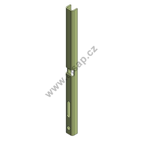 Reinforcement U34x24-500 for CS posts - lower rear for bracing A2