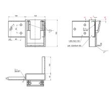 Corner joint ZP, 120/4/40, hot-dip galvanized, pocket K20 (1)