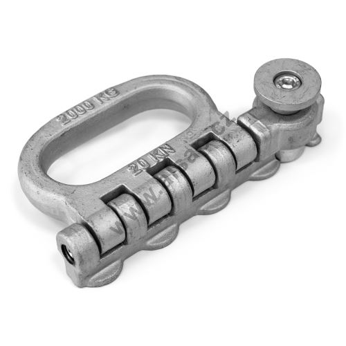 AirLine Folding Long Lashing Ring for 20 mm Track, 110 mm, 2000–5000 daN (1)