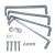 Canister holder for crossbar 210mm, set