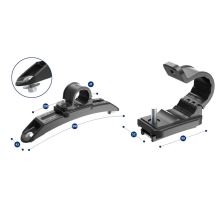 Sliding fender holder 200 mm, EASY with openable 42mm clamp - plastic (1)