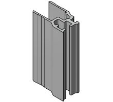 Side edging profile K20, 25 x 57 mm - aluminium