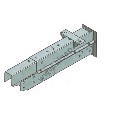 Extension MB Sprinter 5t, color/RAL9010, 500-810 mm