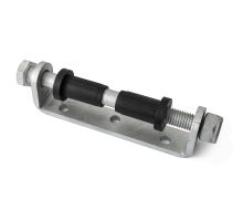 Hinge support for riveting DELTA MKS, hinge+bolt+nut+2×bushes+3×rivets 6.5 stainless steel