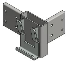 Corner joint ZP, 120/4/40, hot-dip galvanized, pocket K20