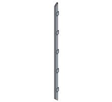 Pantový profil vrat 5 pant, 3150 mm, hliník, rozteč pantů 570 mm