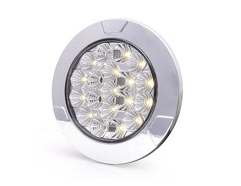 Vnitřní led osvětlení, lw12, čiré sklo, 12/24v, senzorové ovládání, zapuštěné o152mm