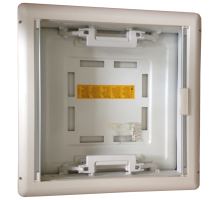 Roof window 500x500mm with blind and net, white (1)