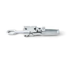 Toggle latch with eye and safety catch, bolt-on, zinc plated (1)