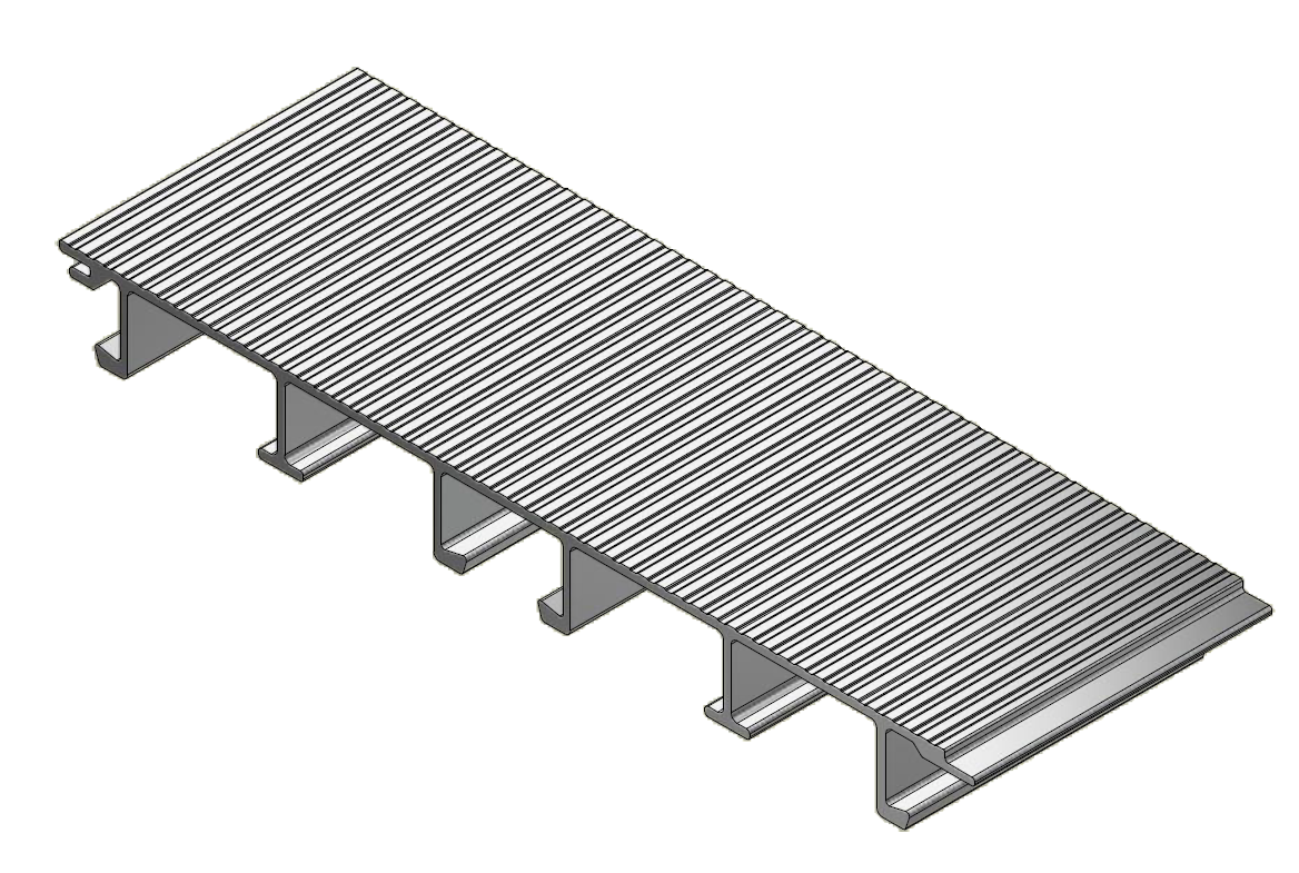 Profil podlahy 30x298mm otevřený pro SL5, CS12, al